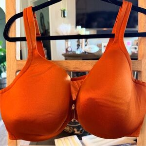 Cacique Bold Orange Satin Bra